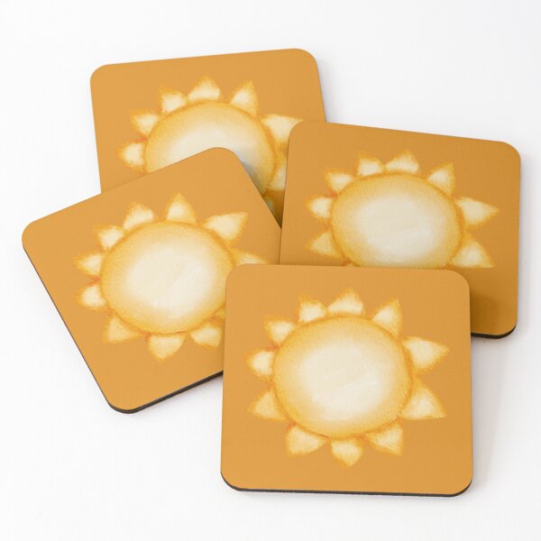 Item preview, Yellow Shining Watercolor Sun Painting | Happiness Motivation | Bright Happy Day designed and sold by MiaDelelai.
