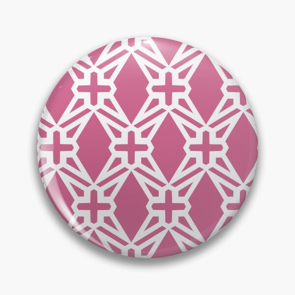 Item preview, Bubblegum and White Geometric Pattern Pairs Coloro 2022 Popular Color Pink Guava 151-53-27 designed and sold by ColorOfTheYears.