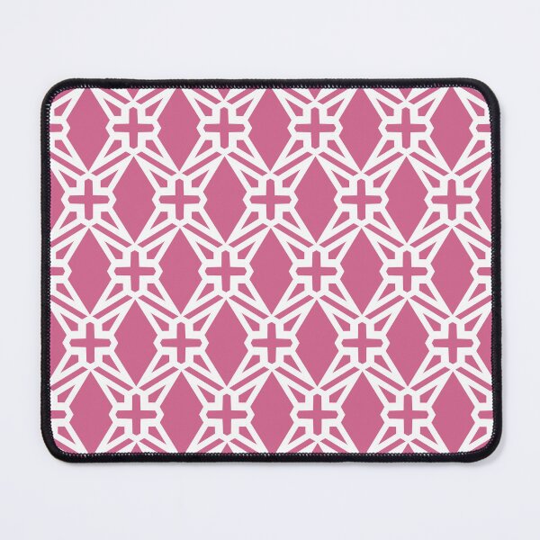 Item preview, Bubblegum and White Geometric Pattern Pairs Coloro 2022 Popular Color Pink Guava 151-53-27 designed and sold by ColorOfTheYears.