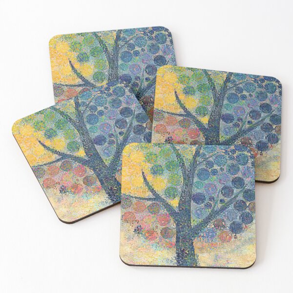Item preview, colourful tree designed and sold by Hilary Thwaites.