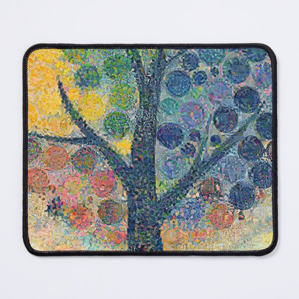 Item preview, colourful tree designed and sold by Hilary Thwaites.