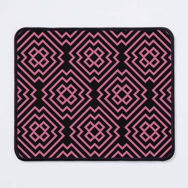 Item preview, Black and Bubblegum Ornamental Shape Pattern 6 Pairs Coloro 2022 Popular Color Pink Guava 151-53-27 designed and sold by ColorOfTheYears.