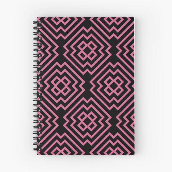 Item preview, Black and Bubblegum Ornamental Shape Pattern 6 Pairs Coloro 2022 Popular Color Pink Guava 151-53-27 designed and sold by ColorOfTheYears.