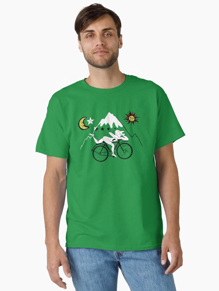 Thumbnail 1 of 7, Classic T-Shirt, Bicycle Day designed and sold by hheartstrimgs.