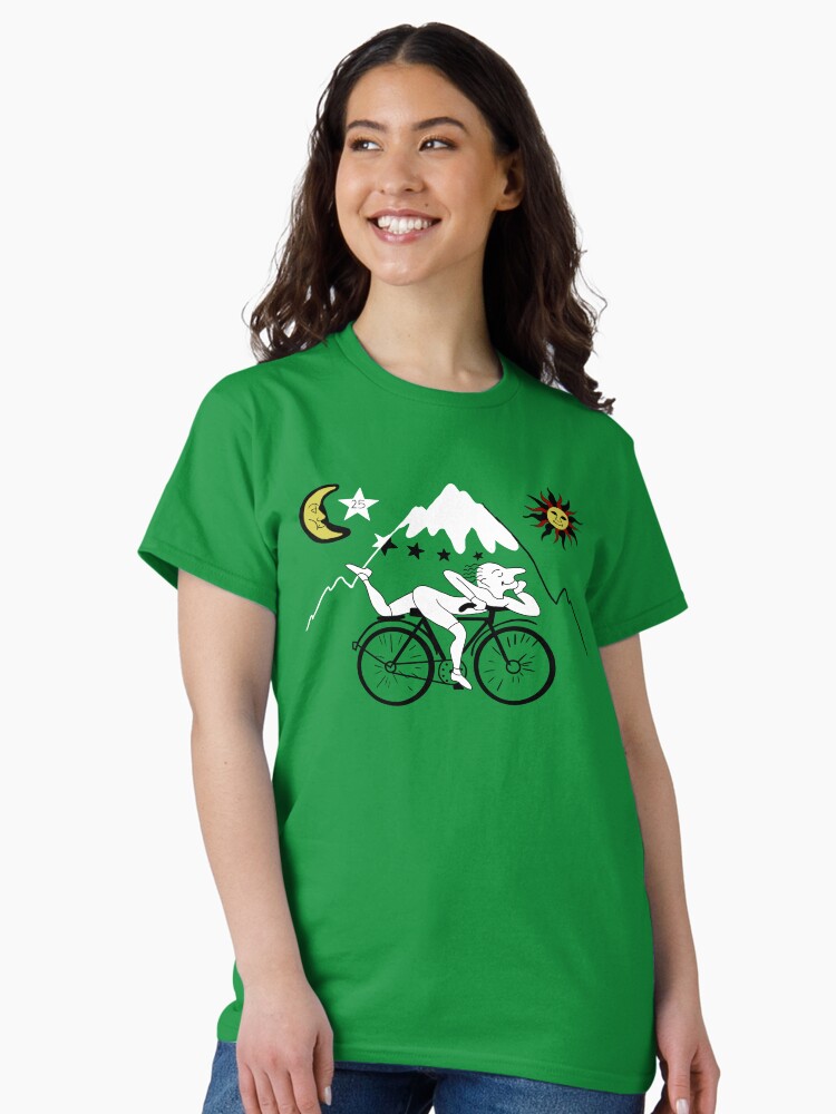Thumbnail 2 of 7, Classic T-Shirt, Bicycle Day designed and sold by hheartstrimgs.