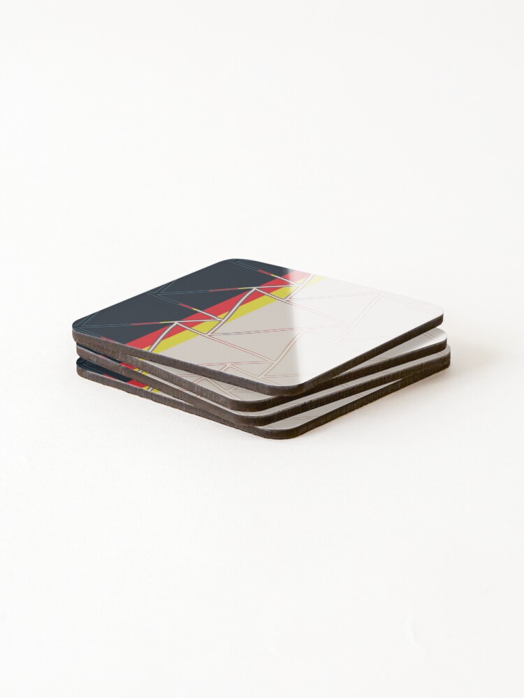 Thumbnail 4 of 5, Coasters (Set of 4), Abstract triangular patterns designed and sold by Prevlin.