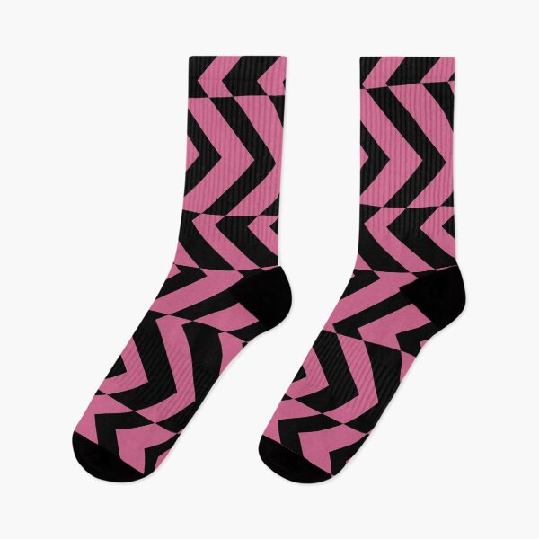 Item preview, Black and Bubblegum Chevron Horizontal Pattern Pairs Coloro 2022 Popular Color Pink Guava 151-53-27 designed and sold by ColorOfTheYears.