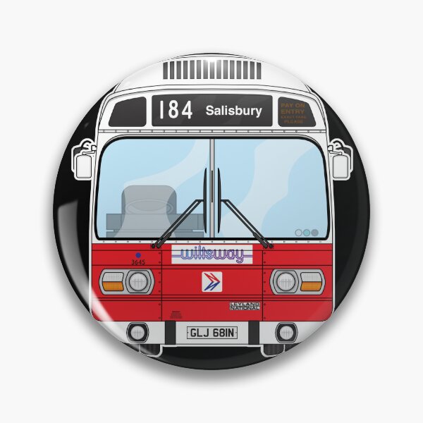 Item preview, NBC Hants & Dorset Leyland National mk1 3645 GLJ681 Retro Illustration designed and sold by BFXIII.