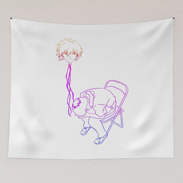 Item preview, NGE! Shinji Ikari chair Kaworu balloon essential messed up gradient shirt for fans designed and sold by angsty-angst.