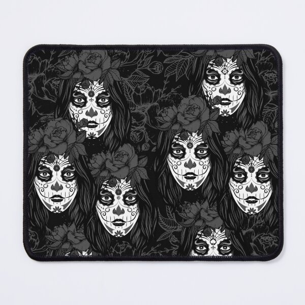 Item preview, Black and White Sugar Skull Woman designed and sold by TheHotIgloo.