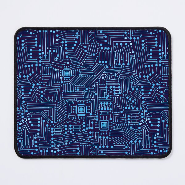 Item preview, Y2K Electric Blue Circuit Board Computer Virus designed and sold by Kelly  Thompson.