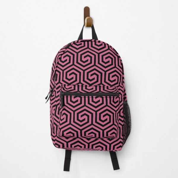 Item preview, Black and Bubblegum Spiral Tessellation Pattern Pairs Coloro 2022 Popular Color Pink Guava 151-53-27 designed and sold by ColorOfTheYears.