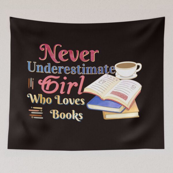 Item preview, cut girl never underestimate girl who loves books and coffee cut T_shirt _perfect  girl never underestimate girl why loves books and coffee designed and sold by Ndli.