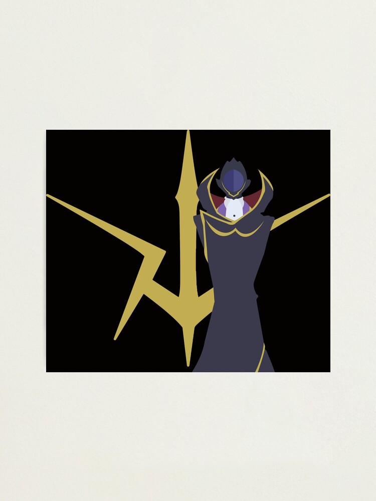 Zero Code Geass Lelouch Of The Rebellion Photographic Print For Sale By Artanddesigna Redbubble