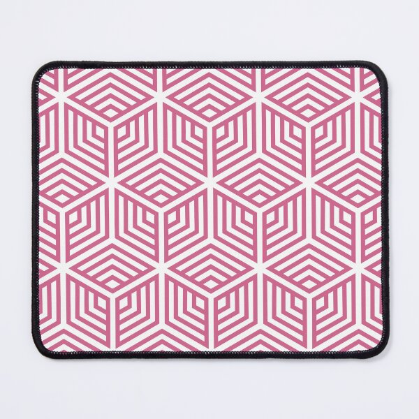 Item preview, Bubblegum and White Ornamental Cube Pattern Pairs Coloro 2022 Popular Color Pink Guava 151-53-27 designed and sold by ColorOfTheYears.