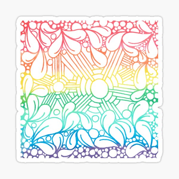 Over The Tangled Rainbow Sticker