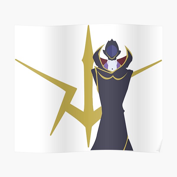 Zero Code Geass Lelouch Of The Rebellion Poster For Sale By Artanddesigna Redbubble