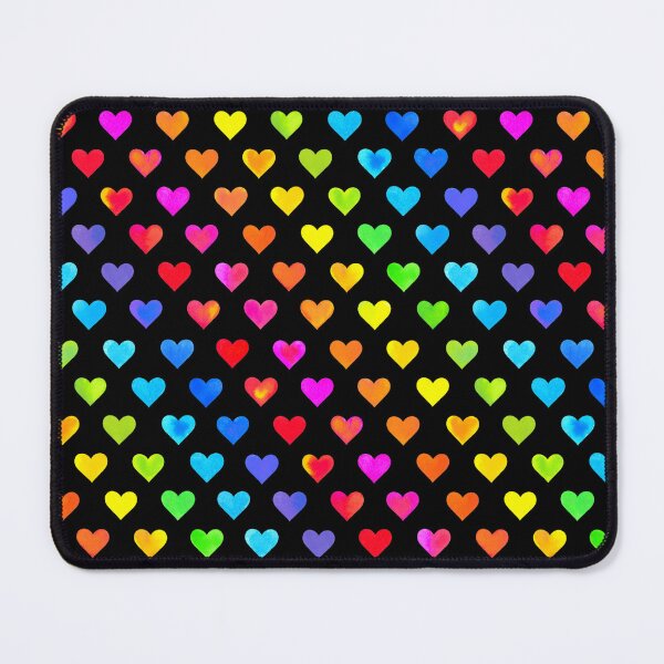 Item preview, Colorful Rainbow Hearts Stripe Pattern designed and sold by ArtVixen.