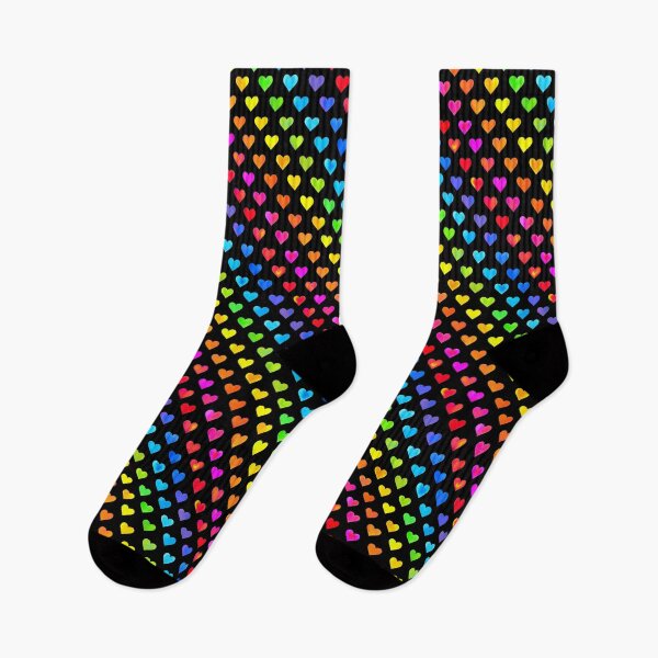 Item preview, Colorful Rainbow Hearts Stripe Pattern designed and sold by ArtVixen.