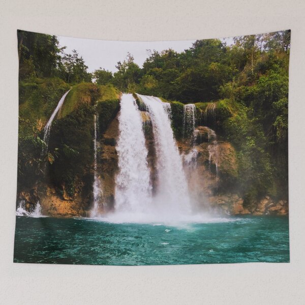 Item preview, Lakay Haiti Waterfall Photographic Print designed and sold by HaitiPouLaVi.