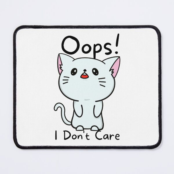 Item preview, Oops I Dont Care,Cat T-Shirts designed and sold by PrixSympa.