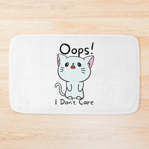 Item preview, Oops I Dont Care,Cat T-Shirts designed and sold by PrixSympa.