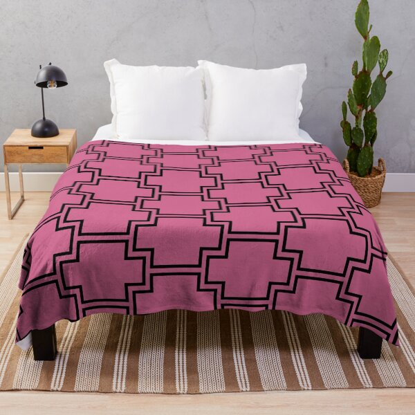Item preview, Black and Bubblegum Tessellation Line Pattern 2 Pairs Coloro 2022 Popular Color Pink Guava 151-53-27 designed and sold by ColorOfTheYears.