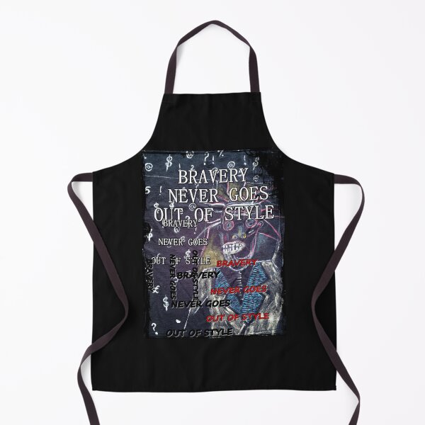 Item preview, Bravery never goes out of style, top trendy style, weirdo, kipper, scary face, inscriptions designed and sold by NessArtByEwa.