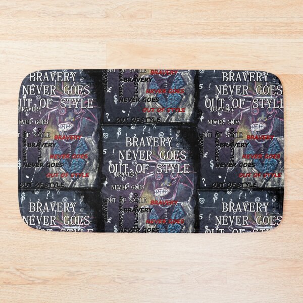 Item preview, Bravery never goes out of style, top trendy style, weirdo, kipper, scary face, inscriptions designed and sold by NessArtByEwa.