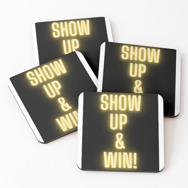 Item preview, Show up and win  designed and sold by Stationeryamore.