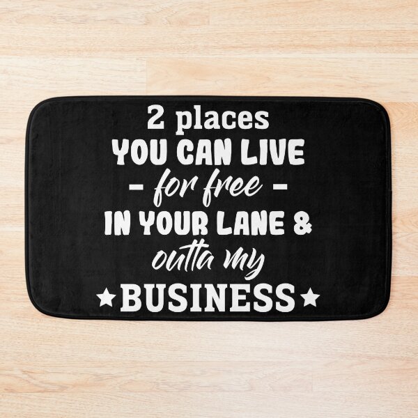 Item preview, 2 Places You Can Live For Free White Text. designed and sold by RaybenMedia.