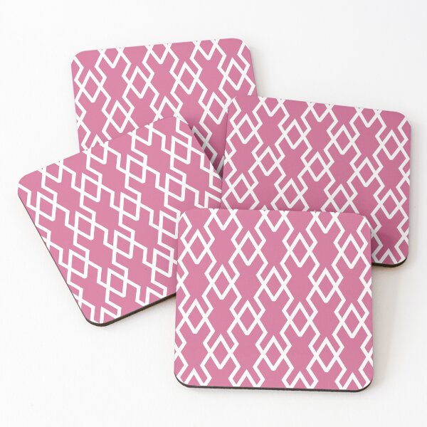 Item preview, Bubblegum and White Tessellation Pattern 19 Pairs Coloro 2022 Popular Color Pink Guava 151-53-27 designed and sold by ColorOfTheYears.