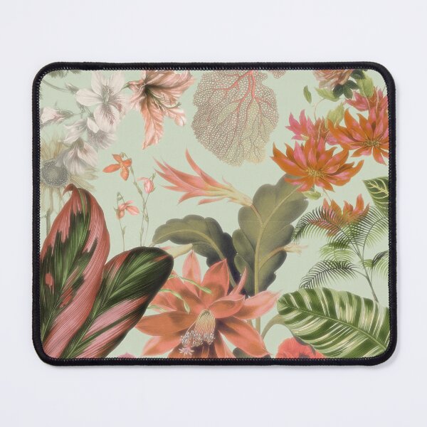 Item preview, Floral on mint background designed and sold by Eva Nev.