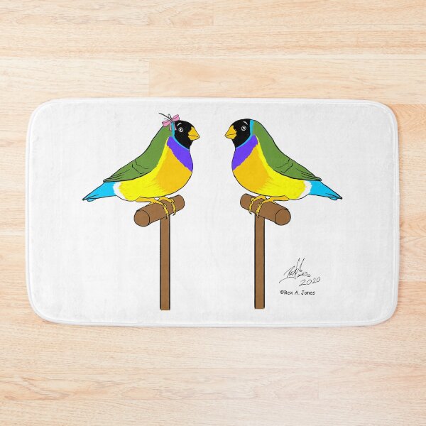 Item preview, Crazy Bird man with Gouldian finches designed and sold by Laughing Parrot Studio.
