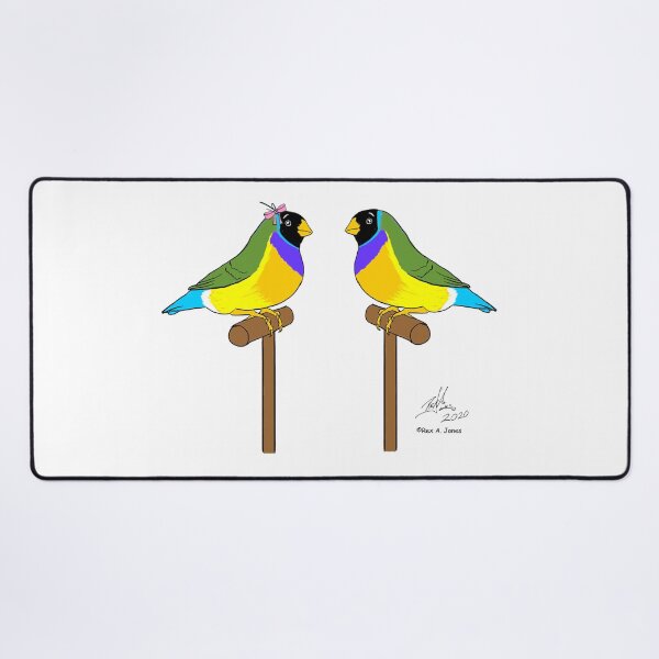 Item preview, Crazy Bird man with Gouldian finches designed and sold by Laughing Parrot Studio.