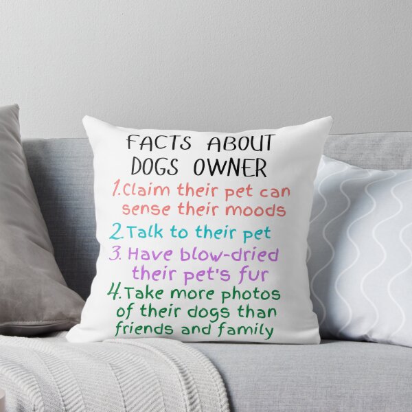 Item preview, funny facts about dogs owners and great gift dogs lover designed and sold by salahnewdesign.