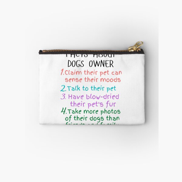 Item preview, funny facts about dogs owners and great gift dogs lover designed and sold by salahnewdesign.