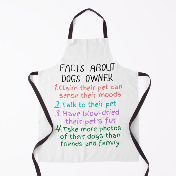 Item preview, funny facts about dogs owners and great gift dogs lover designed and sold by salahnewdesign.