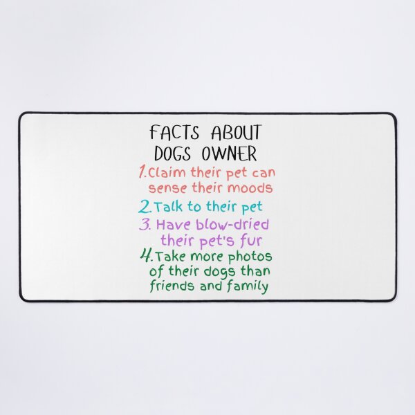 Item preview, funny facts about dogs owners and great gift dogs lover designed and sold by salahnewdesign.