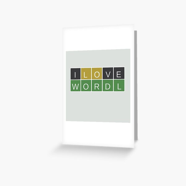 Vista previa del artículo con la obra «Me encanta Wordle», diseñado y vendido por Sci-Art-Cafe.