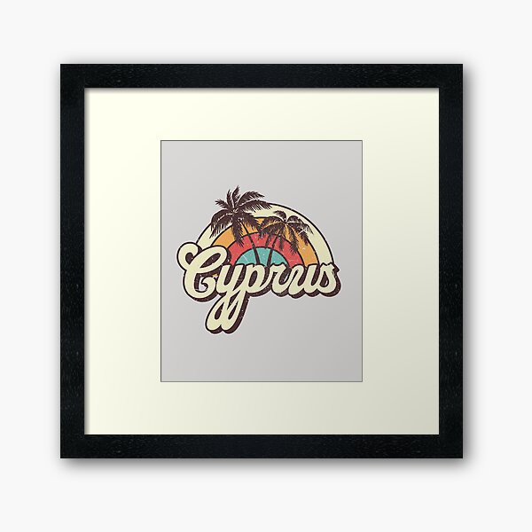 Cyprus honeymoon trip Framed Art Print