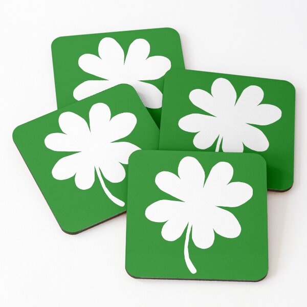 Item preview, St Patrick's day green and white 4 leaf clover designed and sold by DemonicGloom.