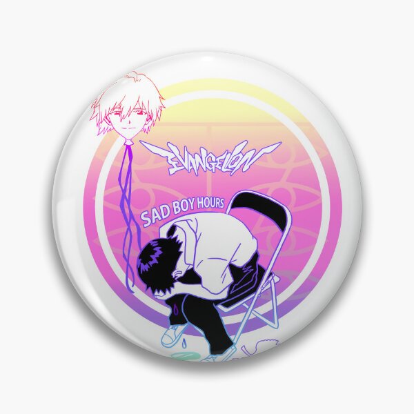 Item preview, NGE! Shinji Ikari chair Kaworu balloon SAD BOY HOURS VERSION designed and sold by angsty-angst.