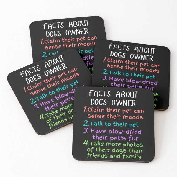Item preview, funny facts about dogs owners and great gift dogs lover designed and sold by salahnewdesign.