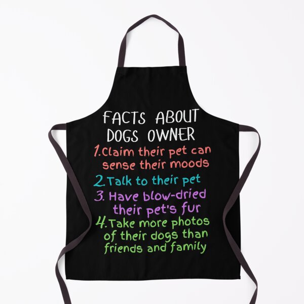 Item preview, funny facts about dogs owners and great gift dogs lover designed and sold by salahnewdesign.