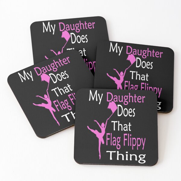 Item preview, My Daughter Does That Flag Flippy Thing Funny Color Guard Girl Mom  designed and sold by boyastore.