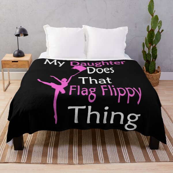 Item preview, My Daughter Does That Flag Flippy Thing Funny Color Guard Girl Mom  designed and sold by boyastore.