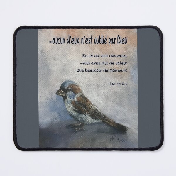 Item preview, Fragile little sparrow Luke 12:6, 7 | bible verse designed and sold by NathBros.