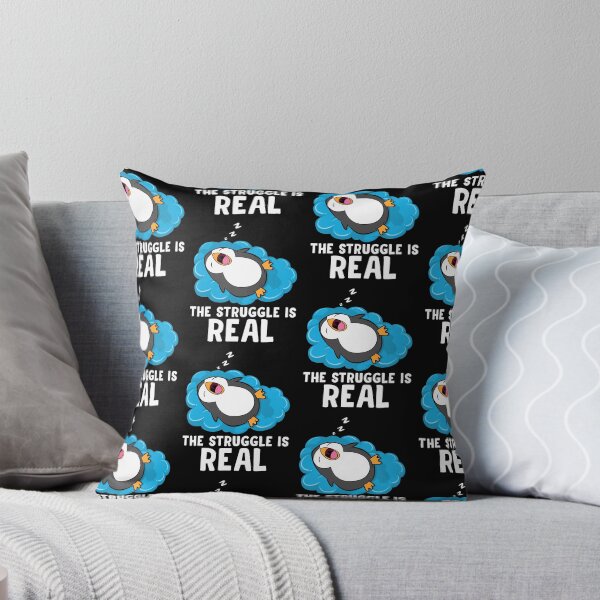 Item preview, Tired Penguin The Struggle Is Real Lazy Penguin Animal Lover designed and sold by mteehut.