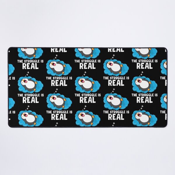 Item preview, Tired Penguin The Struggle Is Real Lazy Penguin Animal Lover designed and sold by mteehut.
